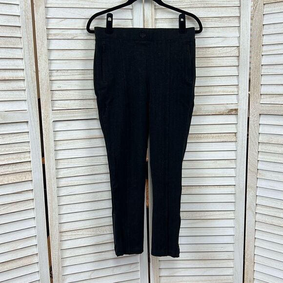 3/$25 Betabrand Ribbed Ponte Knit Ankle Zip Pants Medium - Picture 1 of 13